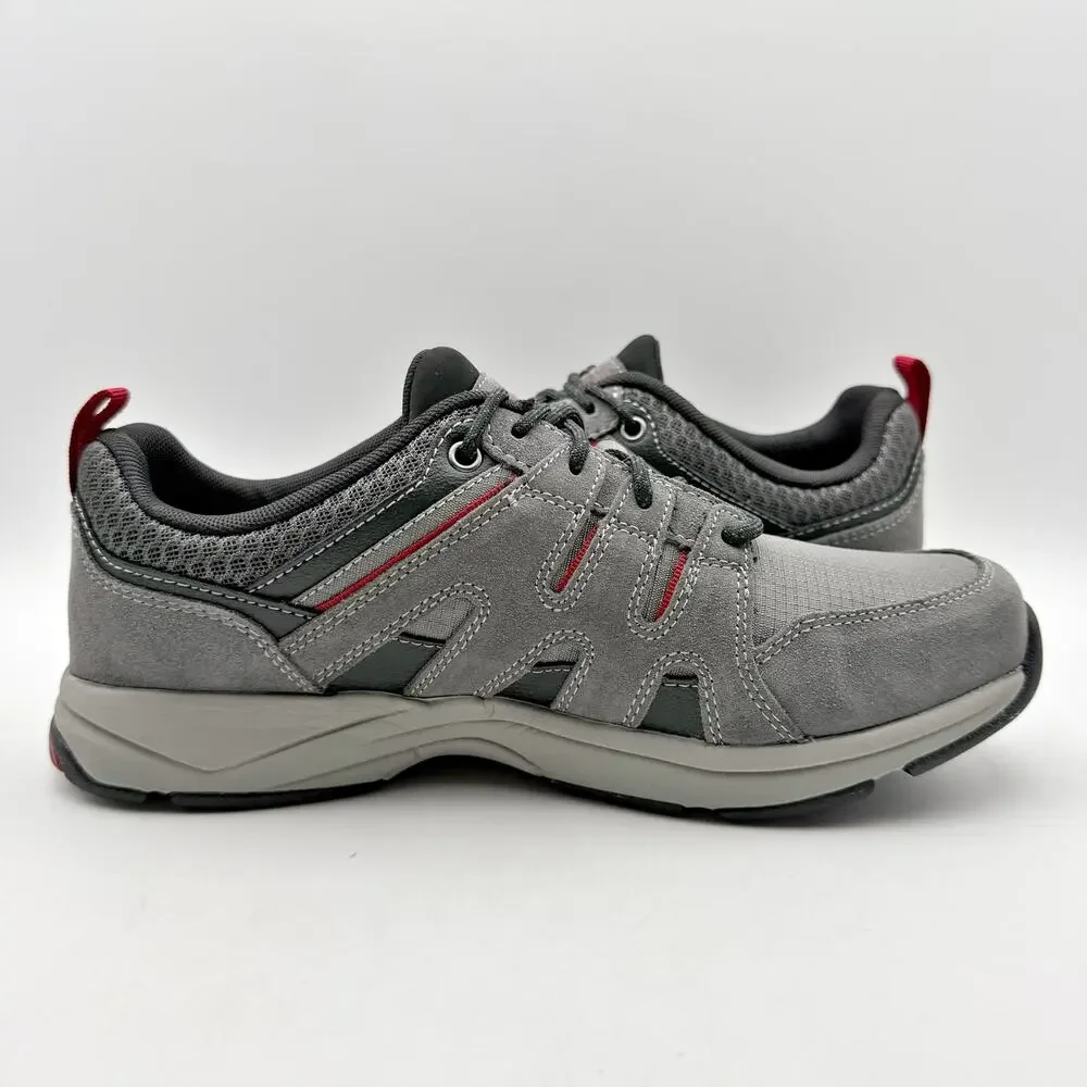 Rockport Mens Chranson Sport Lace Up Sneakers US 7.5 Grey Suede Athletic NWOB